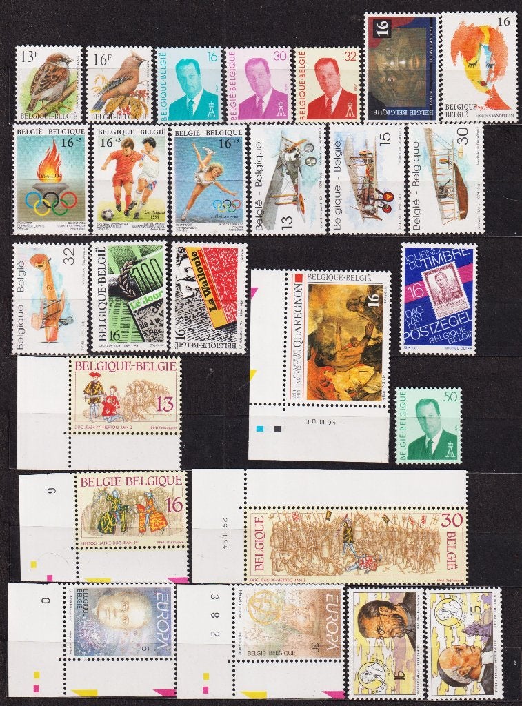 België 1994 volledig jaar **, Ophalen of Verzenden, Postfris, Postfris