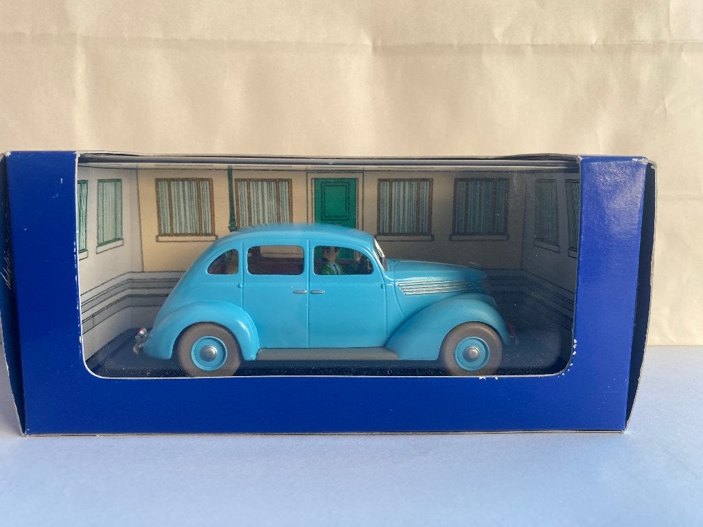 Kuifje Ford V8-taxi 1:43 Atlas – 7 kristallen bollen, Ophalen of Verzenden, Kuifje, Zo goed als nieuw, Beeldje of Figuurtje