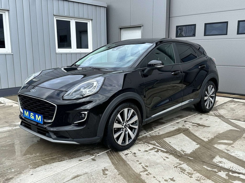 Ford Puma Puma 1.0 EcoBoost mHEV Titanium X * 12 M Garantie, Auto's, Adaptive Cruise Control, Zwart, Bedrijf, 5 deurs