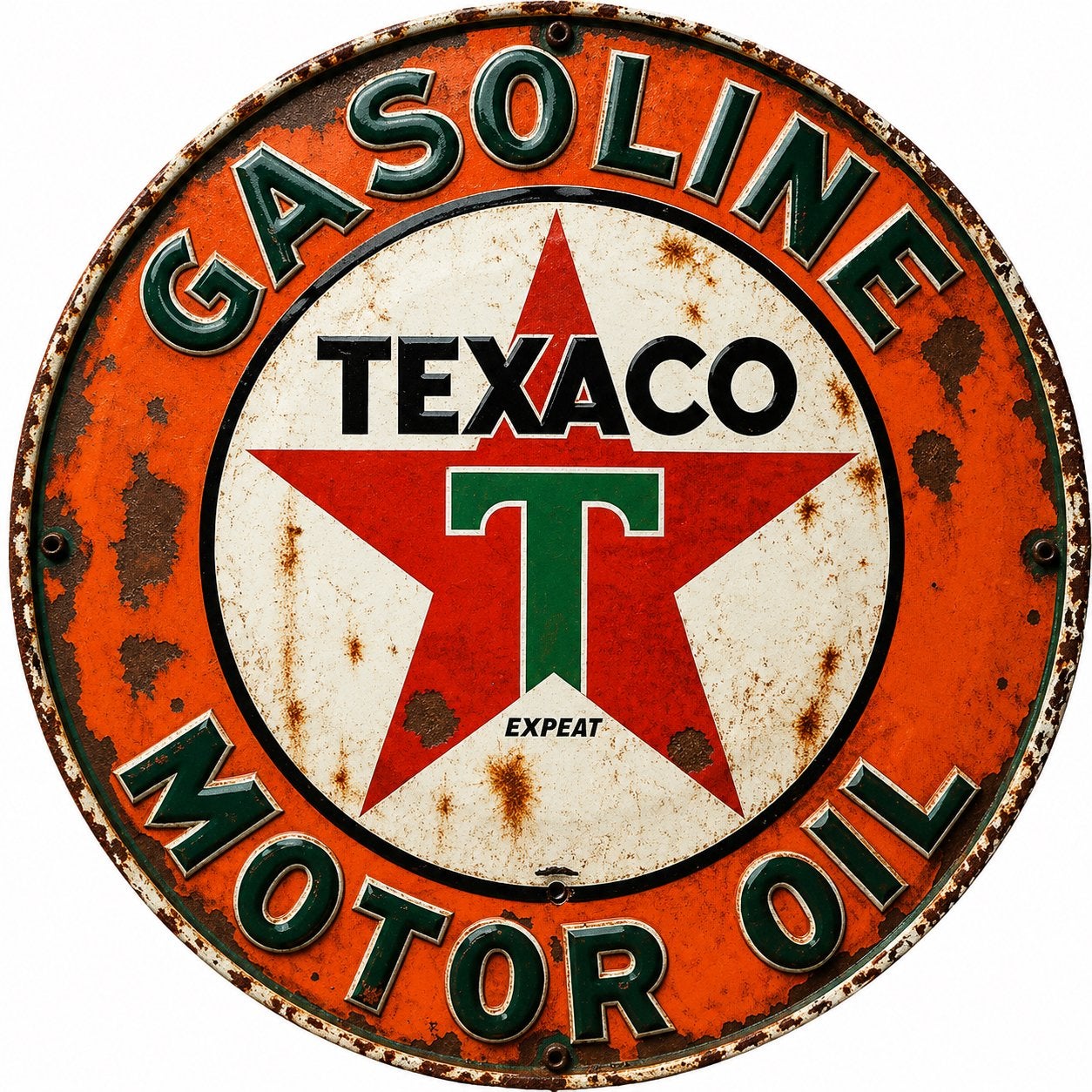 Panneau en métal Texaco motor oil - rétro vintage mancave, Collections, Enlèvement ou Envoi, Neuf, Panneau publicitaire