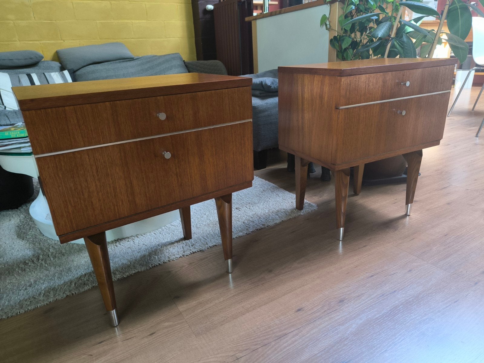 2 midcentury nachtkastjes, Enlèvement