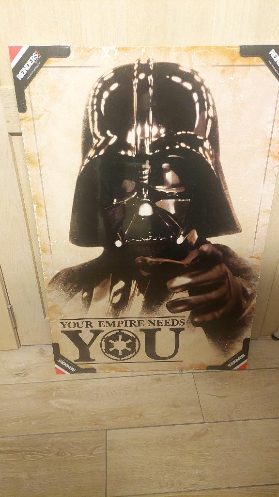 Houten Bord Darth Vader, Ophalen of Verzenden, Nieuw, Overige typen