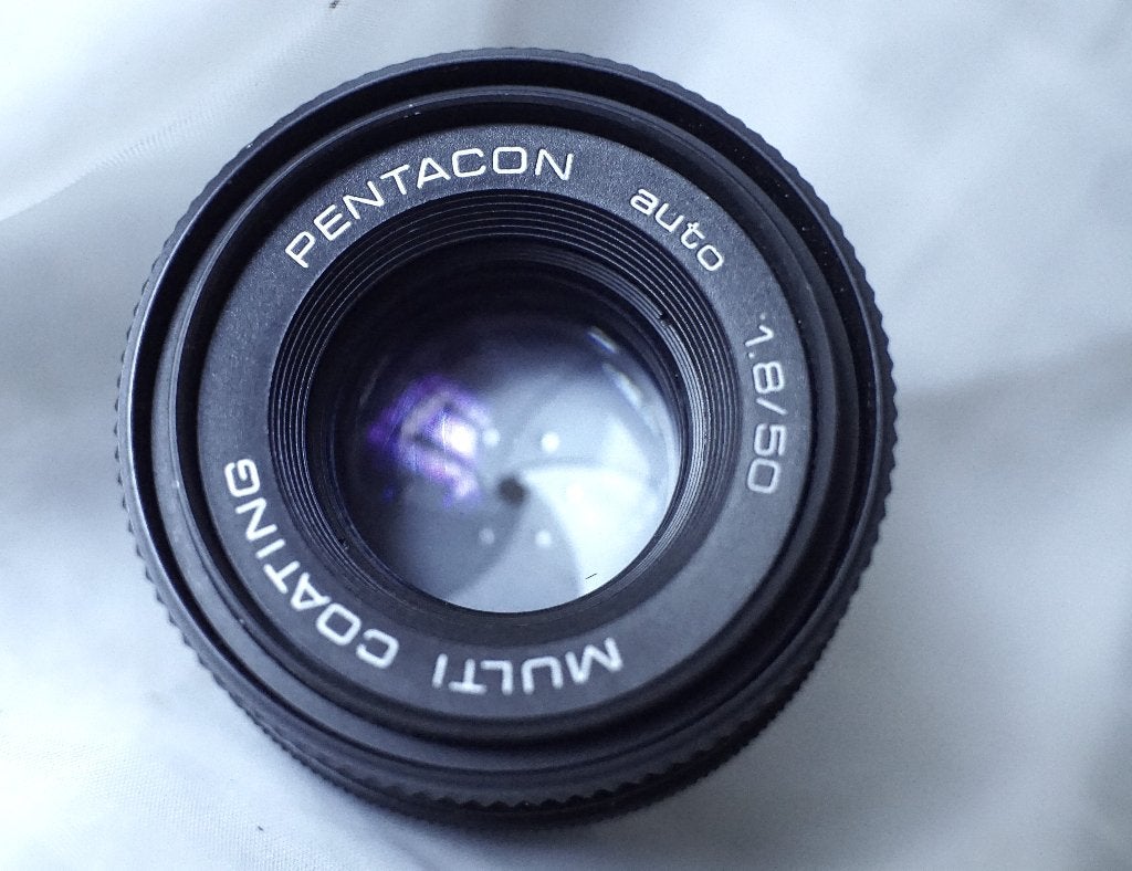 Pentacon 50 mm 1.8 M42 + bague d'adaptation possible, Enlèvement ou Envoi, Utilisé, Reflex miroir, Autres Marques