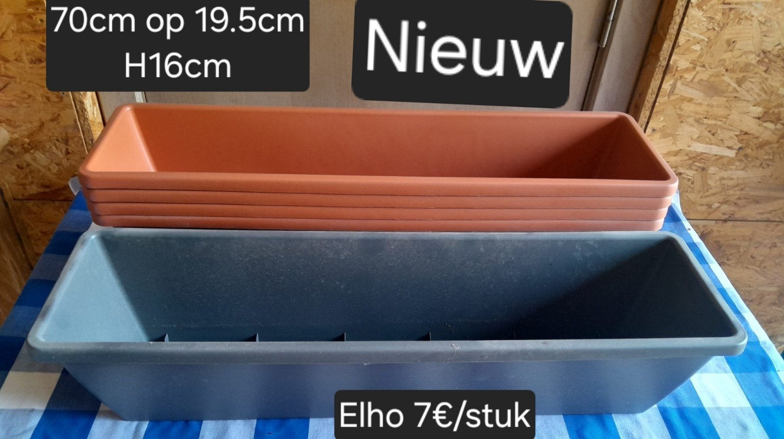 Elho Balkonbak Barcelona 70cm NIEUW, Ophalen