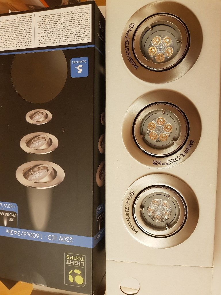 Led inbouwspots warm wit dimbaar, Huis en Inrichting, Lampen | Spots, GU10, Overige merken, Nieuw, LED