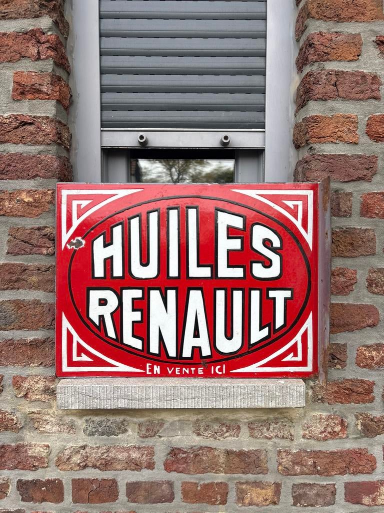 Emaille reclame Renault, Verzamelen, Ophalen, Zo goed als nieuw