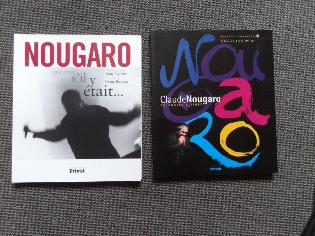 2 boeken over Claude Nougaro, éditions Privat, als nieuw, Verzamelen, Muziek, Artiesten en Beroemdheden, Verzenden, Zo goed als nieuw