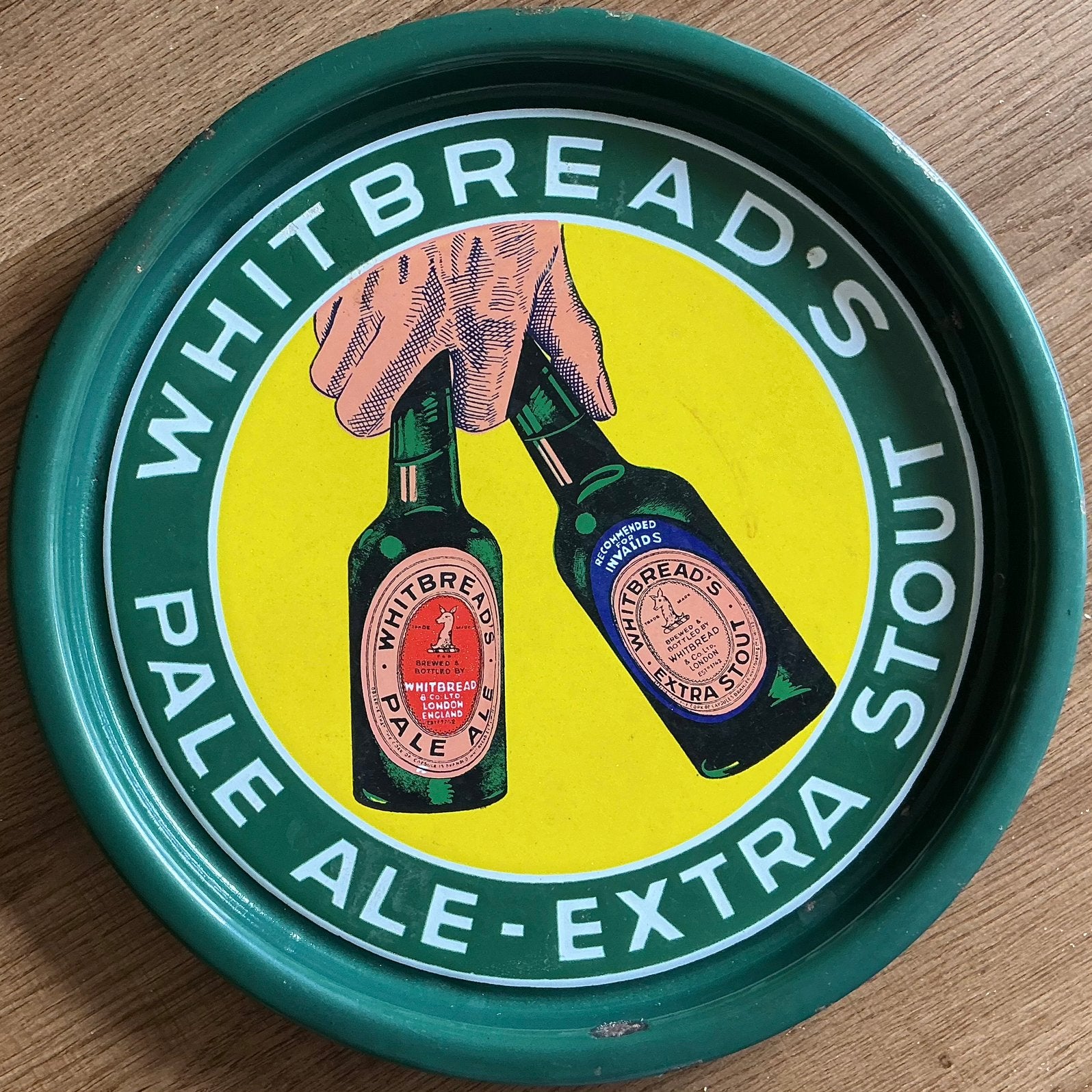 Old WHITBREAD'S/PALE-ALE/EXTRA STOUT/Plateau, Collections, Enlèvement ou Envoi, Comme neuf, Autres types