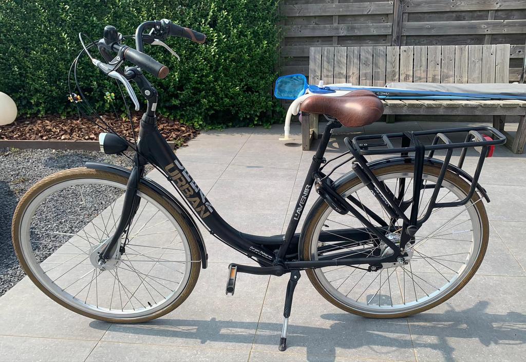 Zwarte damesfiets L’avenir Urban, Autres marques, Vitesses, Comme neuf, Enlèvement