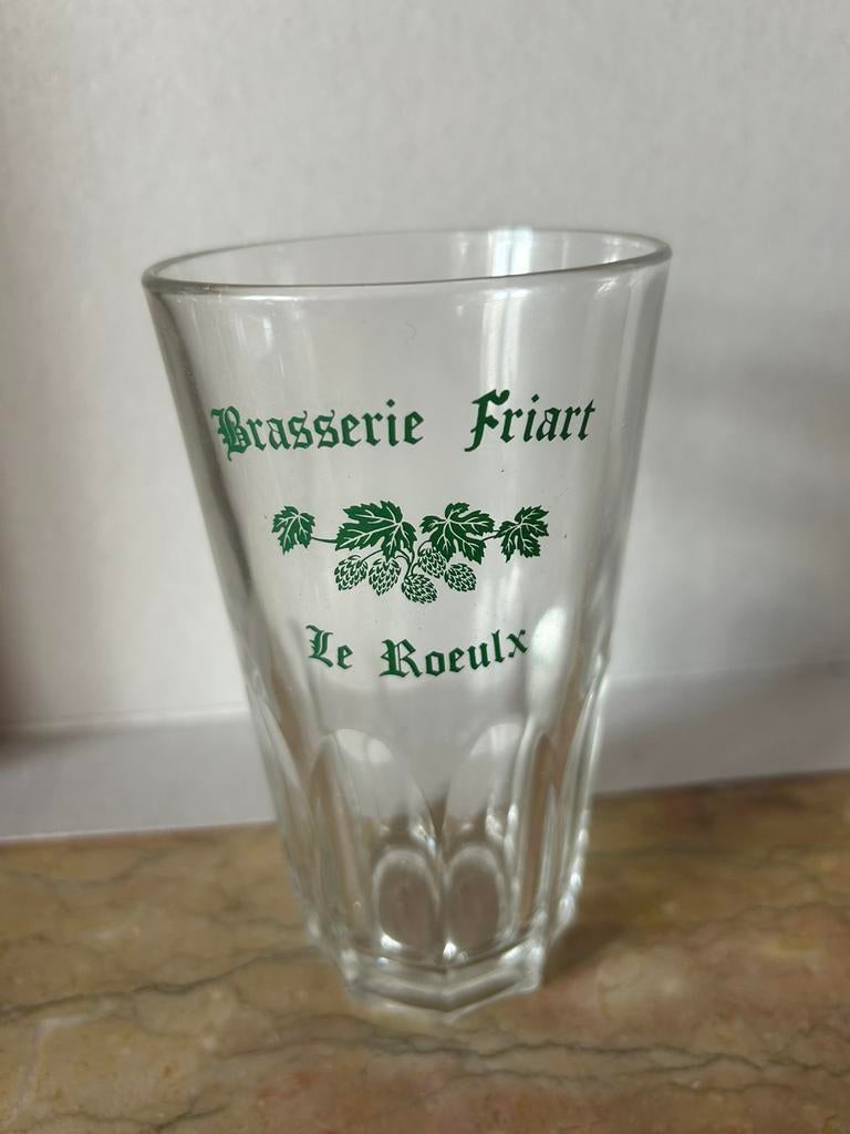 Ancien verre brasserie Friart Le Roeulx, Collections, Enlèvement ou Envoi, Comme neuf