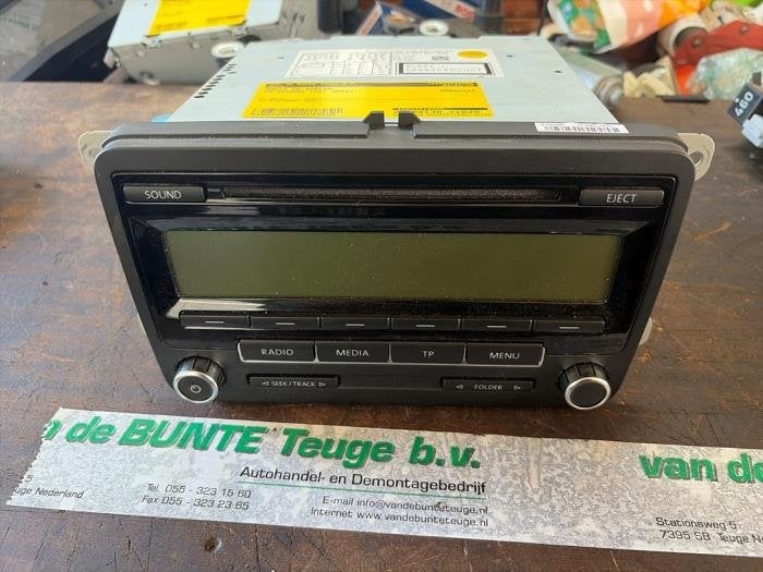Radio CD Speler van een Volkswagen Touran, Gebruikt, -, Volkswagen, -
