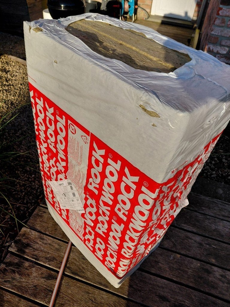 8 panneaux rockwool 4,5x60x100 cm = 4,8 m², Enlèvement, Neuf