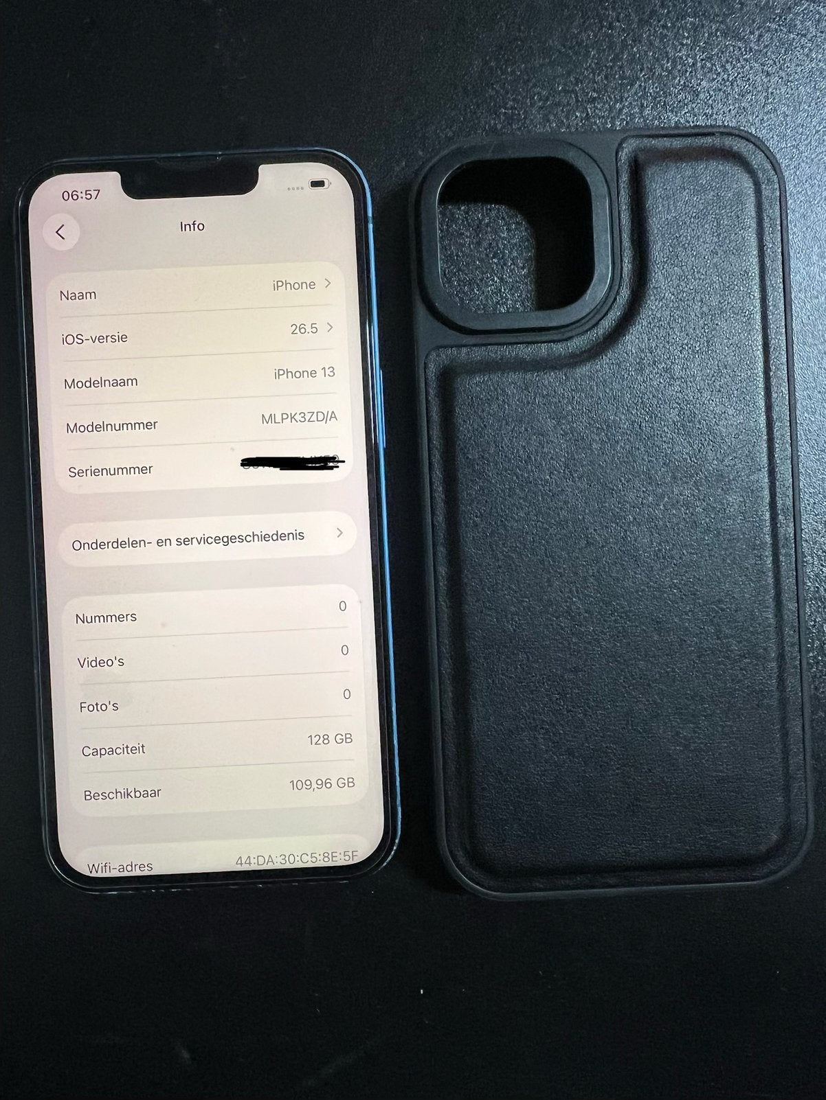 Te koop aangeboden: iPhone 13 128GB Blauw, 99 %, 128 GB, Blauw, IPhone 13