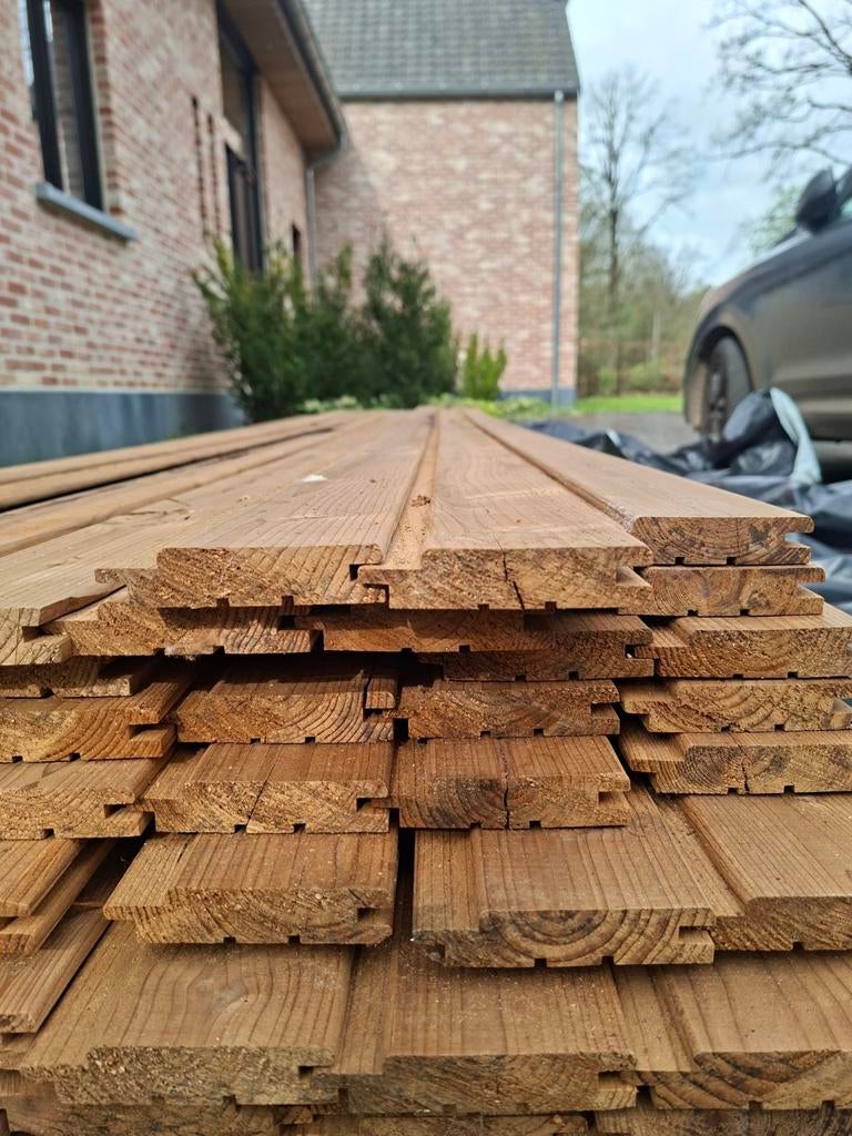 Thermisch gemodificeerde gevelbekleding, Doe-het-zelf en Bouw, Hout en Planken, Ophalen, Vuren
