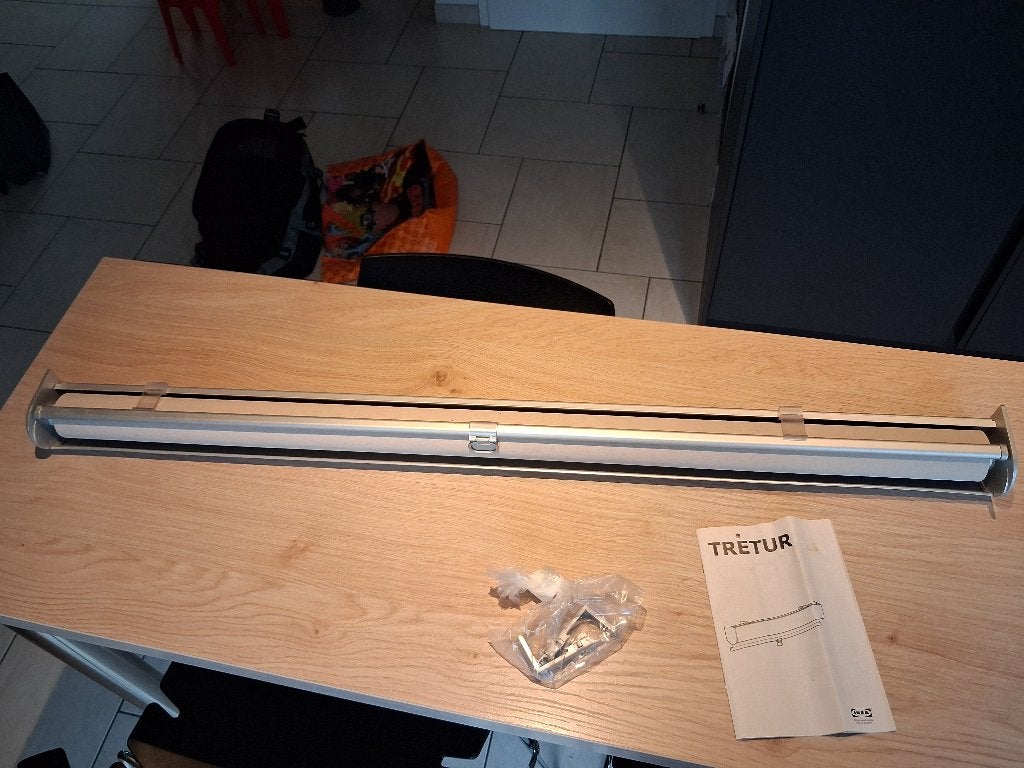 Store enrouleur Ikea TRETUR (largeur de toile 100 cm), Huis en Inrichting, Ophalen, In te korten, Beige, Zo goed als nieuw
