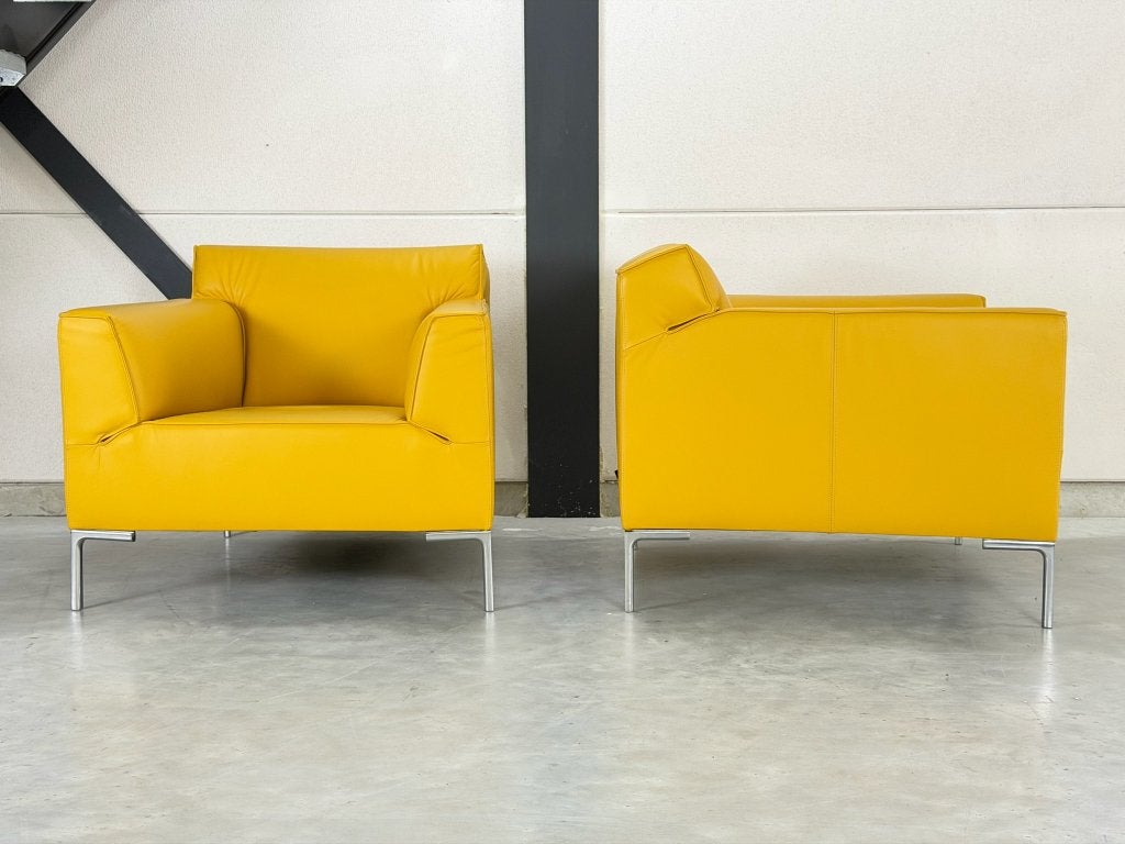 Fauteuils Bloq design on Stock - comme neufs - jaune ocre