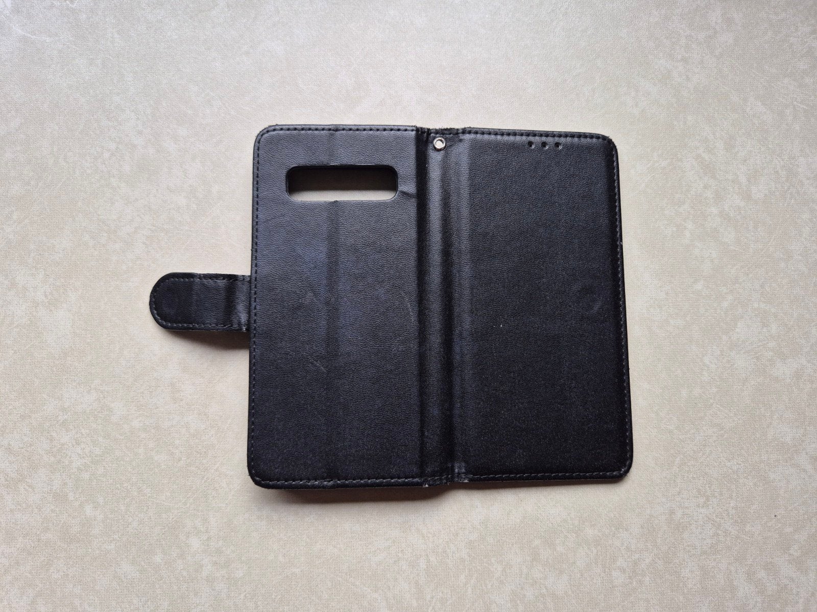 Zwart neplederen hoesje voor Samsung Galaxy S10, Télécoms, Téléphonie mobile | Housses, Coques & Façades | Samsung, Enlèvement ou Envoi