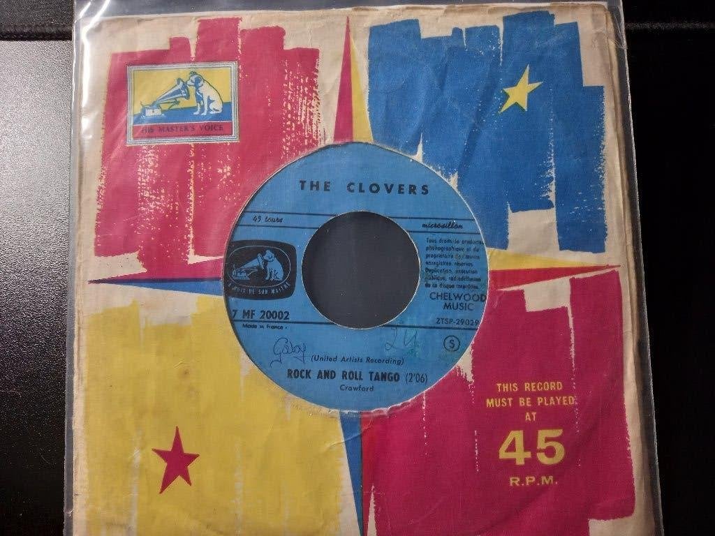 The Clovers ‎– Rock And Roll Tango '7 " Popcorn Oldie ", Gebruikt, 7 inch, Ophalen of Verzenden, Beschermende buitenhoes