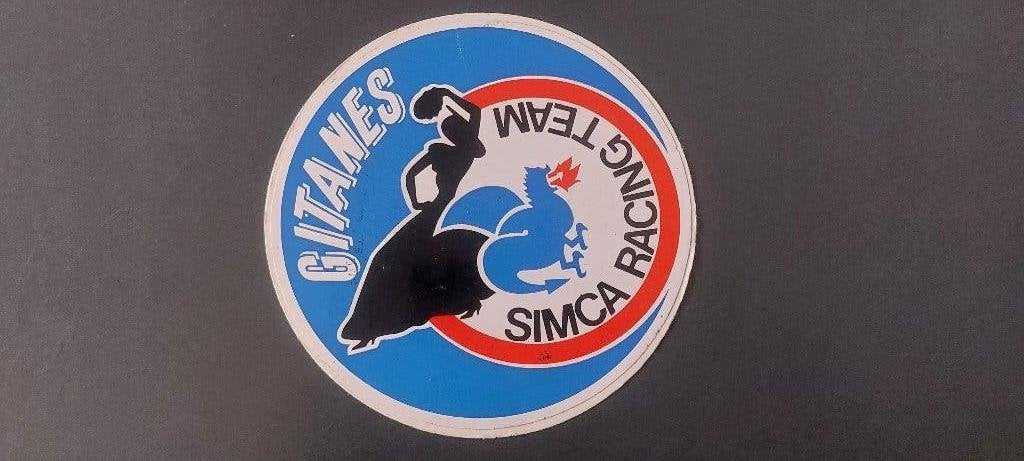 Sticker autocollant Rally team simca racing Gitanes, Verzenden, Gebruikt
