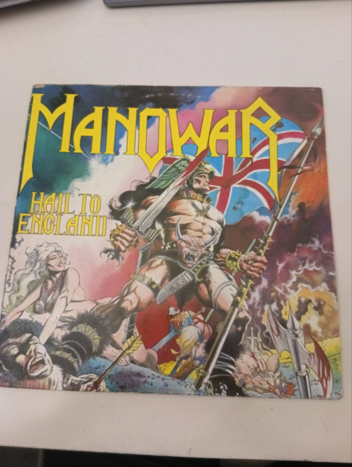 Lp Manowar "Hail To England", Cd's en Dvd's, Vinyl | Hardrock en Metal, Ophalen of Verzenden, LP