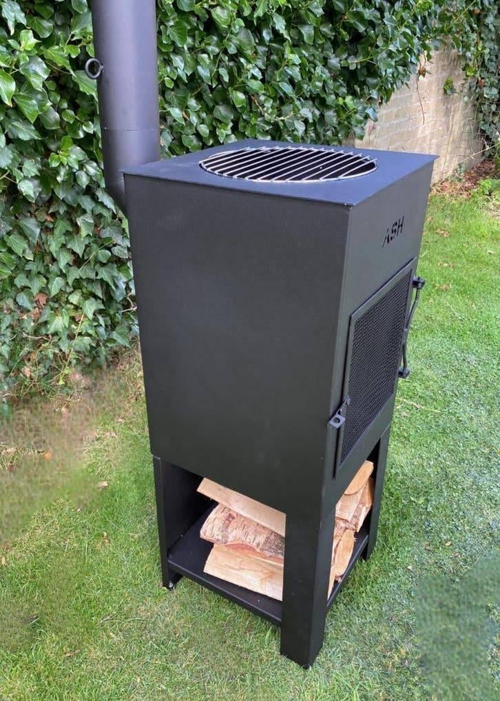Cheminée de jardin ASH Stoke avec barbecue et foyer, Enlèvement ou Envoi, Foyer