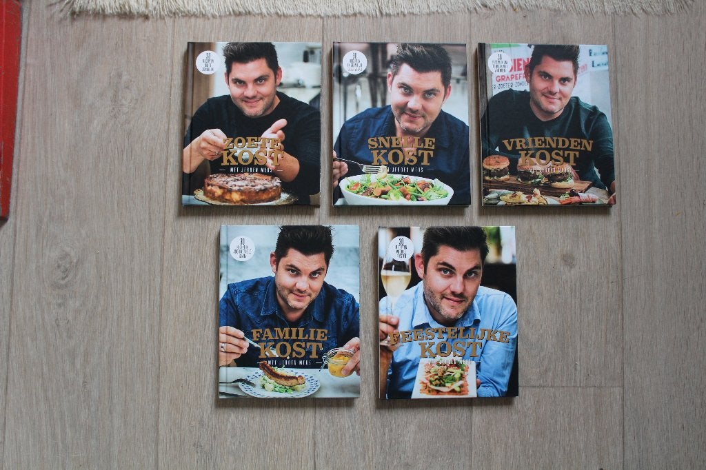 série 5 boeken Jeroen Meus, voor 30 €  🚩🚩 nieuwstaat, Neuf, Entrées et Soupes, Enlèvement ou Envoi, Jeroen Meus