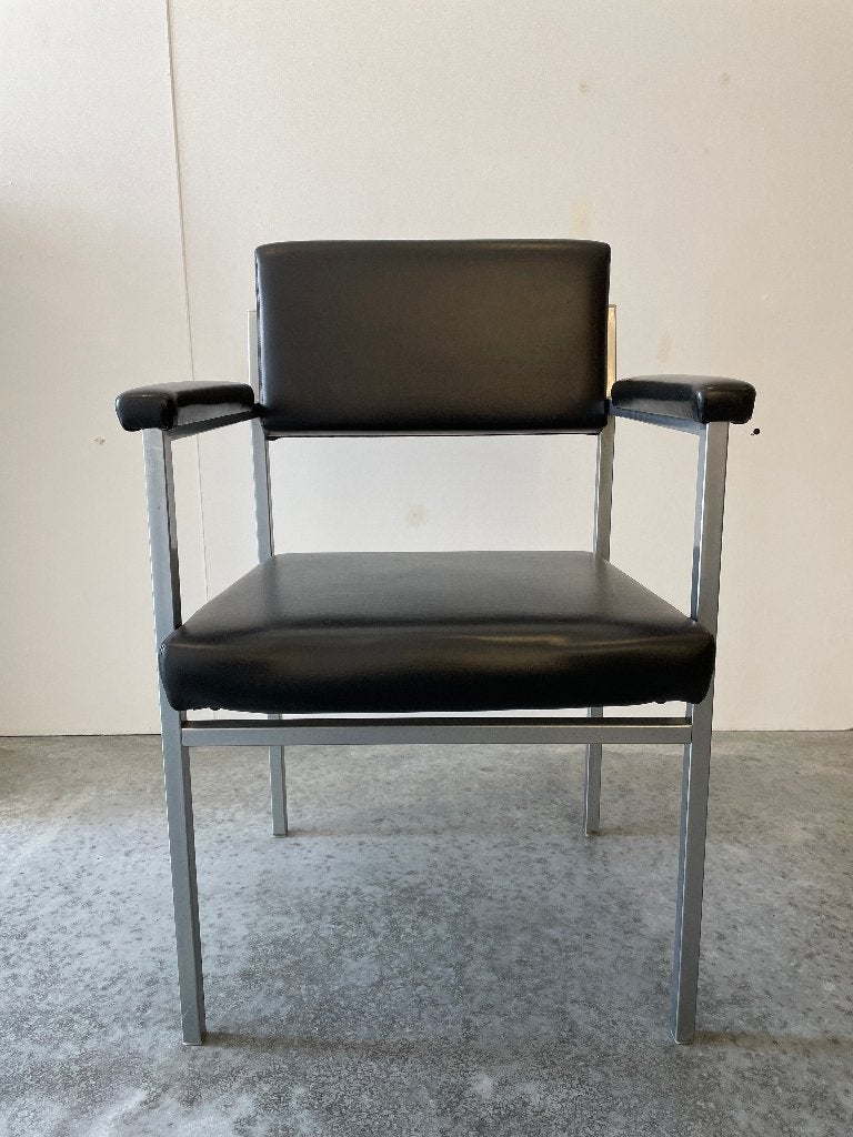 2 retro stoelen, Huis en Inrichting, Ophalen, Bruin, Zo goed als nieuw, Metaal