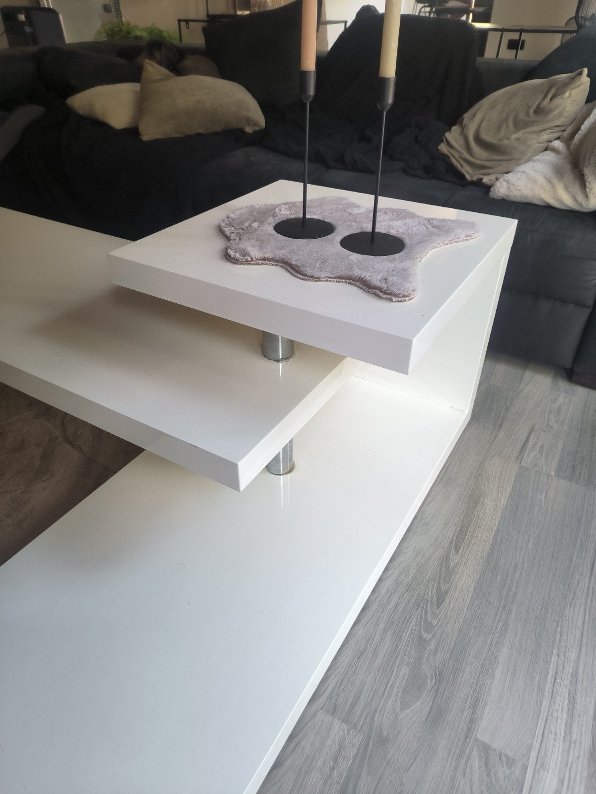 salontafel hoogglans wit, Huis en Inrichting, Tafels | Salontafels, Ophalen, Gebruikt