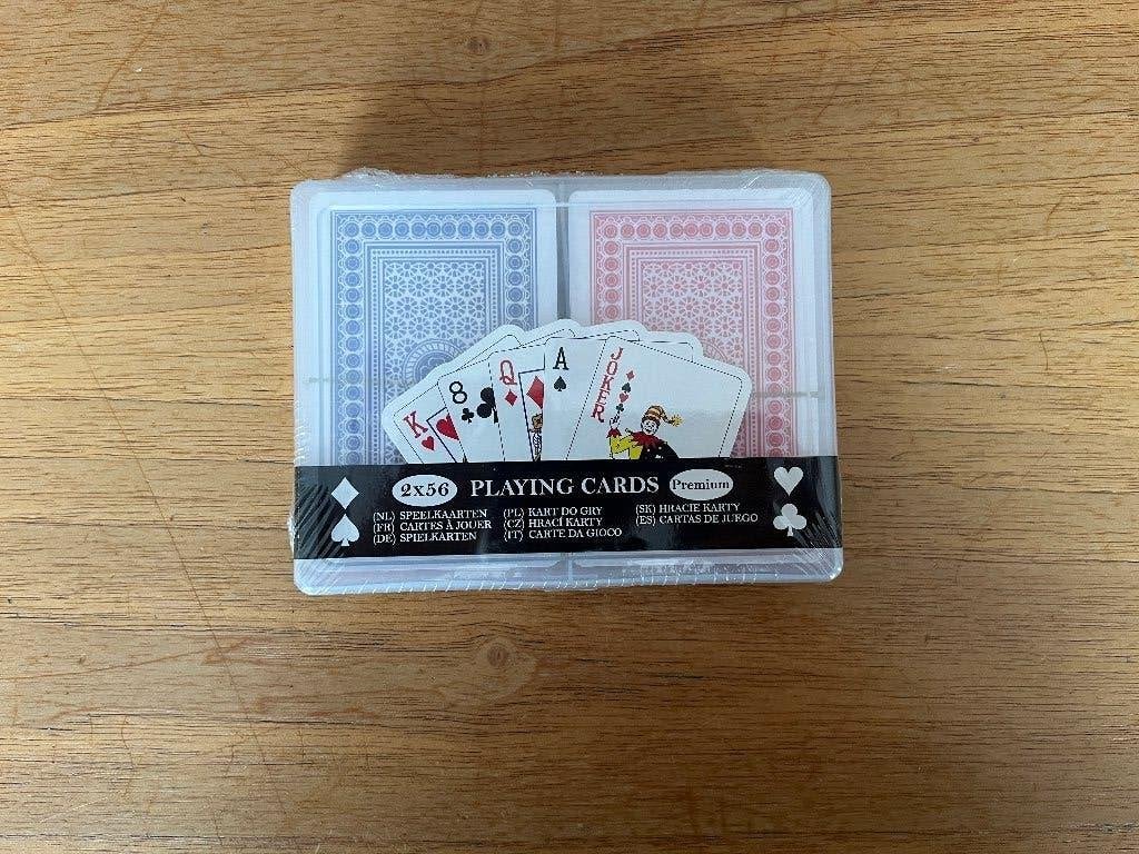 2x 56 speelkaarten, Ophalen of Verzenden, Nieuw, Speelkaart(en)