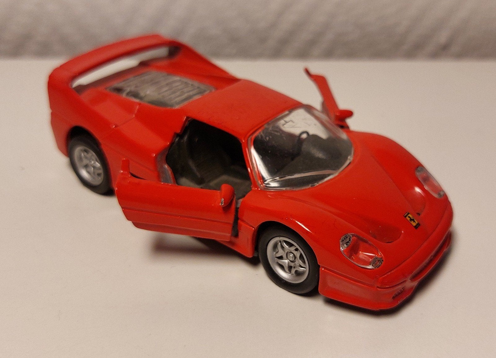 Ferrari F50 rood Maisto Shell 1/39., Ophalen of Verzenden, Gebruikt, Auto, Overige merken