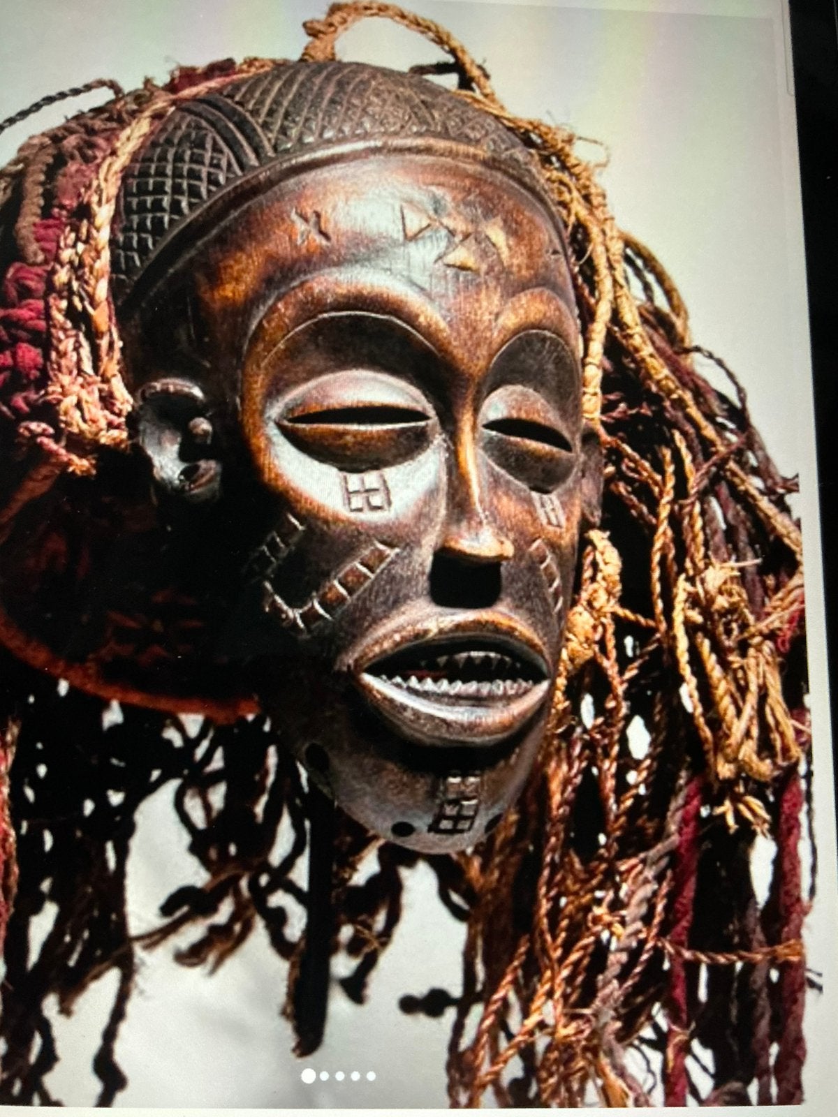 Chokwe mask, Antiquités & Art, Art | Art non-occidental, Afrique, Enlèvement ou Envoi, Brun, Sculpté