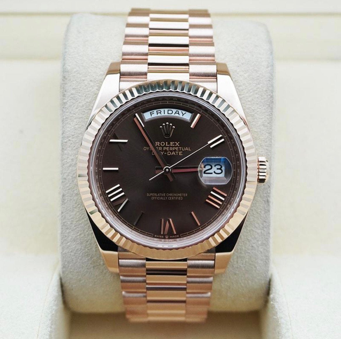 Rolex day date rose goud, Ophalen, Rolex, Polshorloge, Nieuw