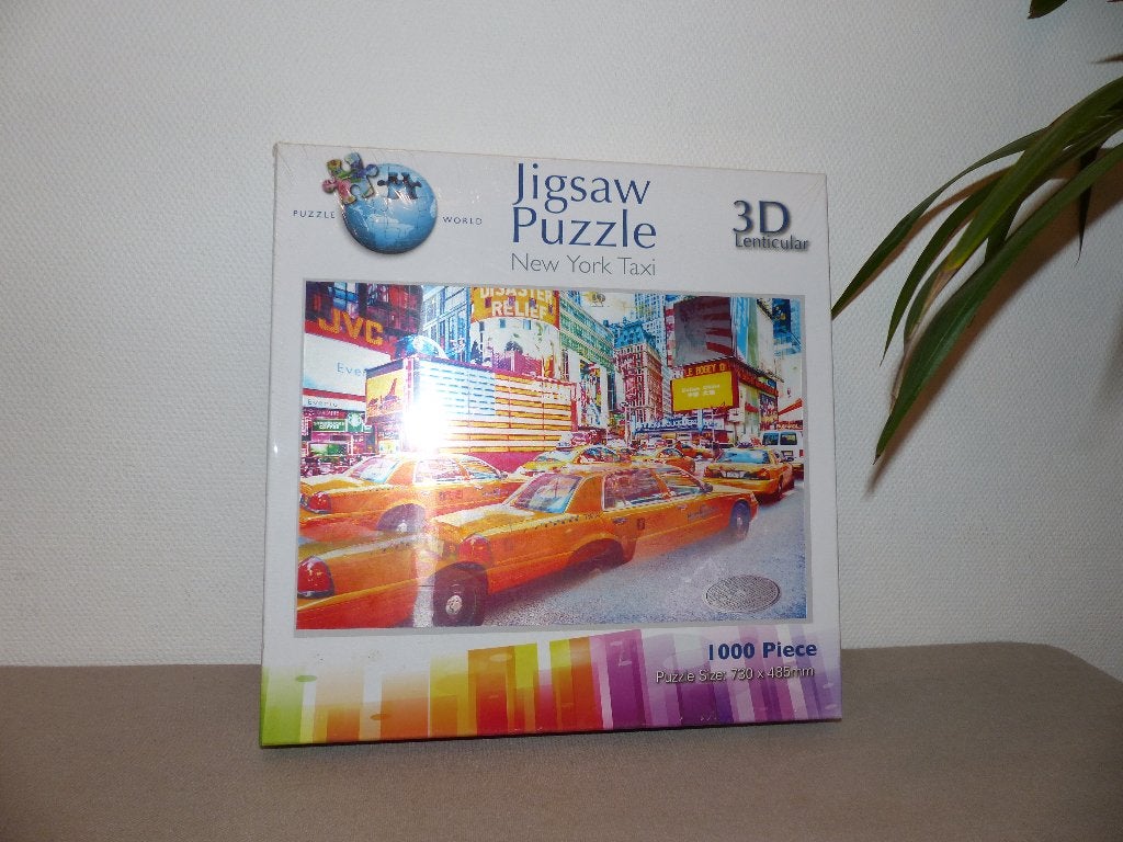Puzzle 3D NYE Taxi, Enlèvement ou Envoi, 500 à 1500 pièces, Comme neuf, Puzzle