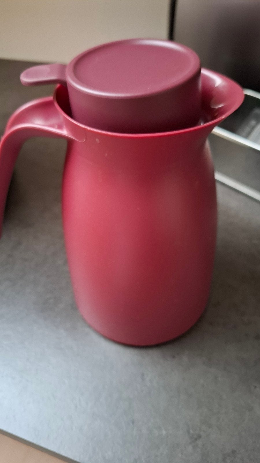 Thermos 1L, Enlèvement, Verre, Rouge
