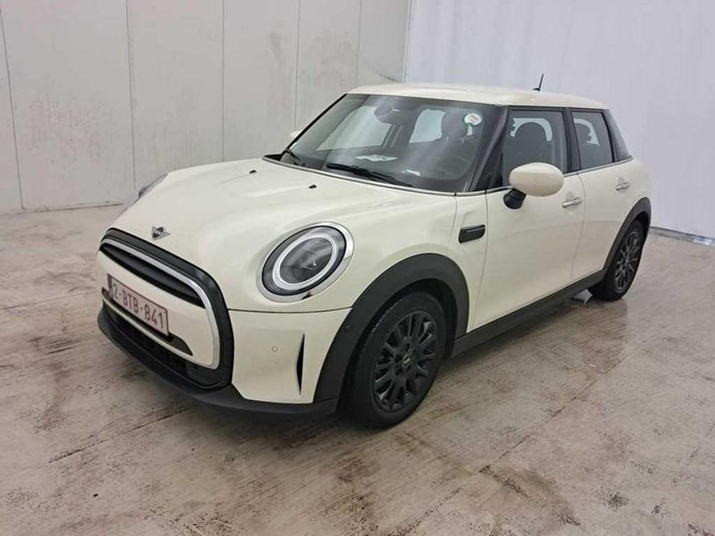 MINI Cooper One AUT + Lederen interieur + Navi + LED met sl, Auto's, Automaat, 75 kW, Wit, Bedrijf