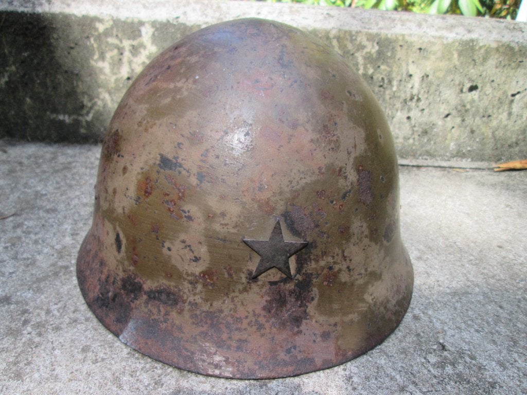 Japanse M90 staalhelm mooi gemarkeerd zeldzaam stuk. TOP, Verzamelen, Ophalen of Verzenden