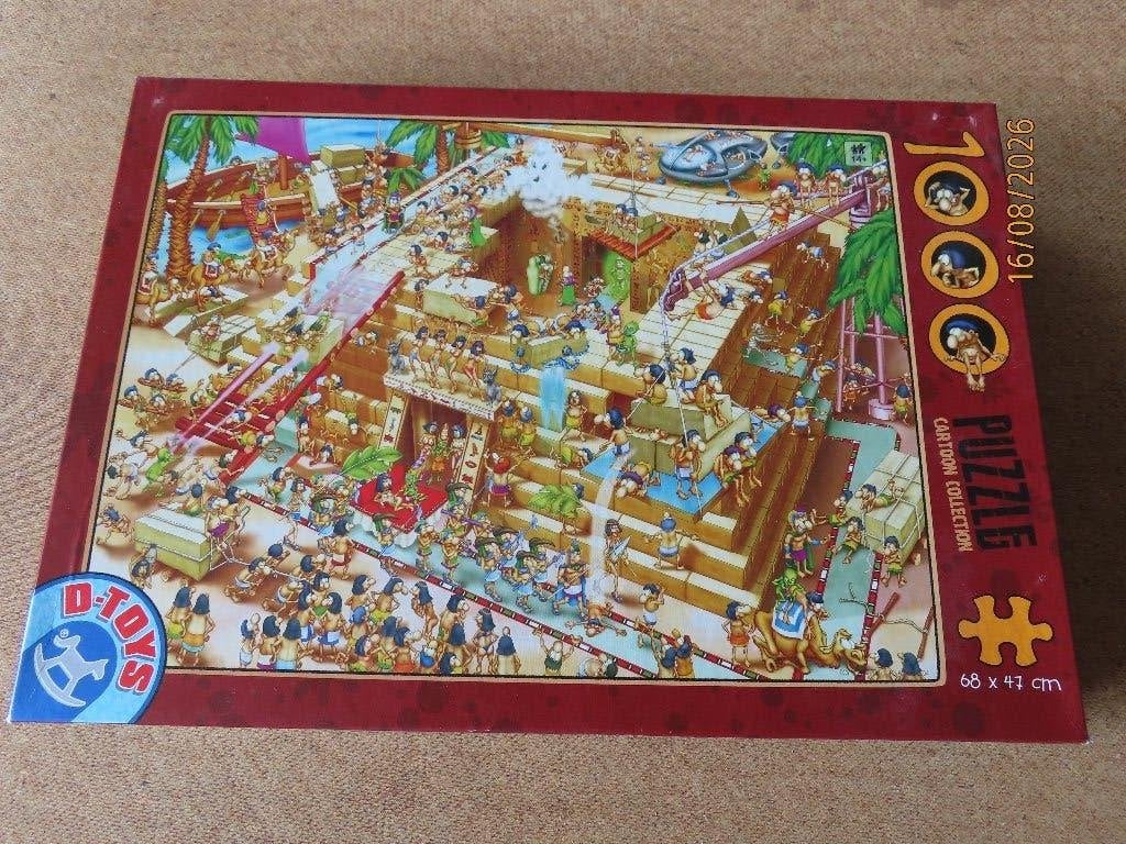 Puzzle 1000 pièces - Collection de dessins animés - Pyramide, Enlèvement ou Envoi, 500 à 1500 pièces, Comme neuf, Puzzle