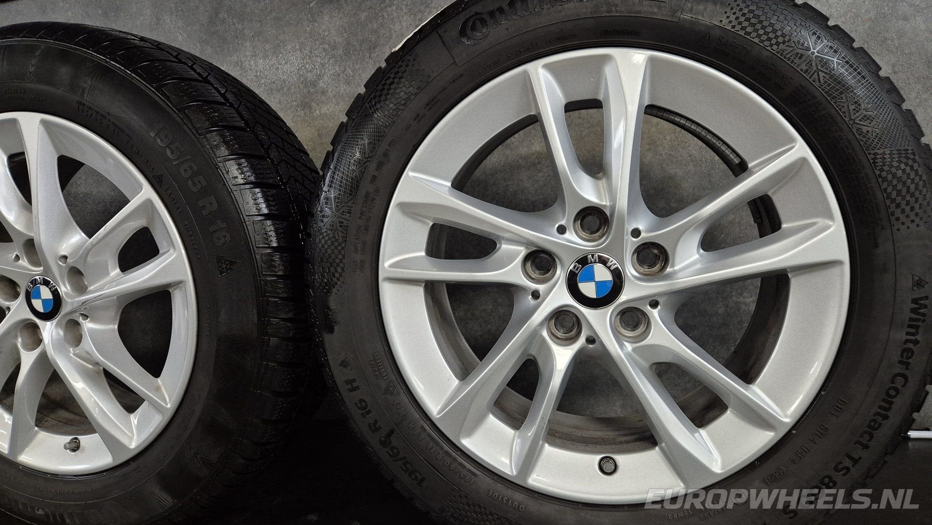 16 inch BMW velgen 2 active tourer F45 F46 1 winterbanden, Gebruikt, -, Banden en Velgen, 195 mm