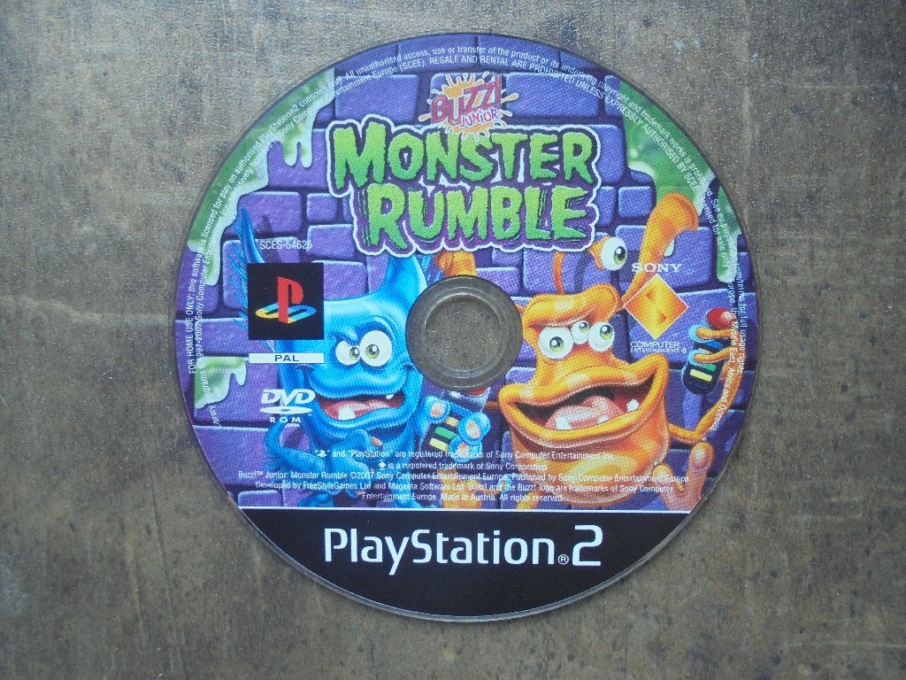 Buzz Junior Monster Rumble voor PS2 (zie foto's), Games en Spelcomputers, Puzzel en Educatief, Gebruikt, Ophalen of Verzenden