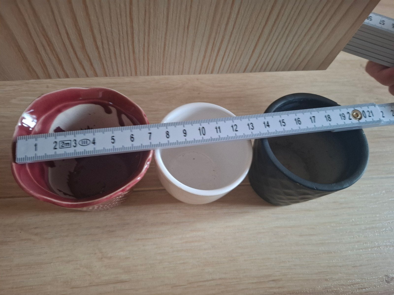 Lot de pots de fleurs, Jardin & Terrasse, Moins de 25 cm, Rond, Enlèvement, Utilisé