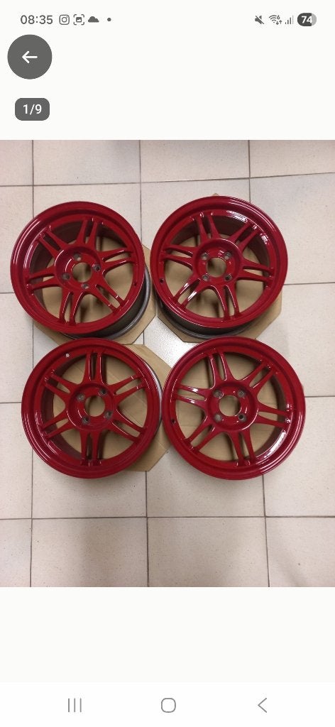 Viper-R 15 pouces 4x100 rare Crimson inc Viper-R forged, Autos : Pièces & Accessoires, 15 pouces, Enlèvement ou Envoi, Véhicule de tourisme