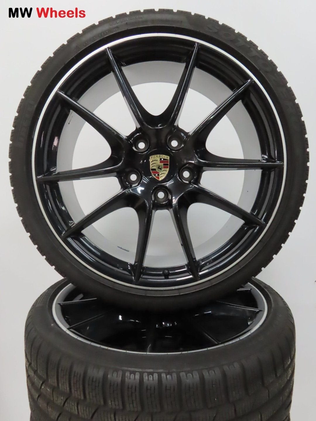Porsche 20 inch velgen 911 991  2 en 2 S met winterbanden, Auto-onderdelen, Banden en Velgen, Gebruikt, -, -, Banden en Velgen