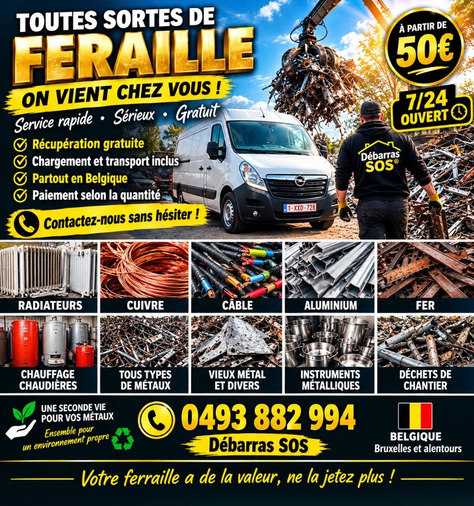 Metal, Enlèvement ou Envoi, Aluminium