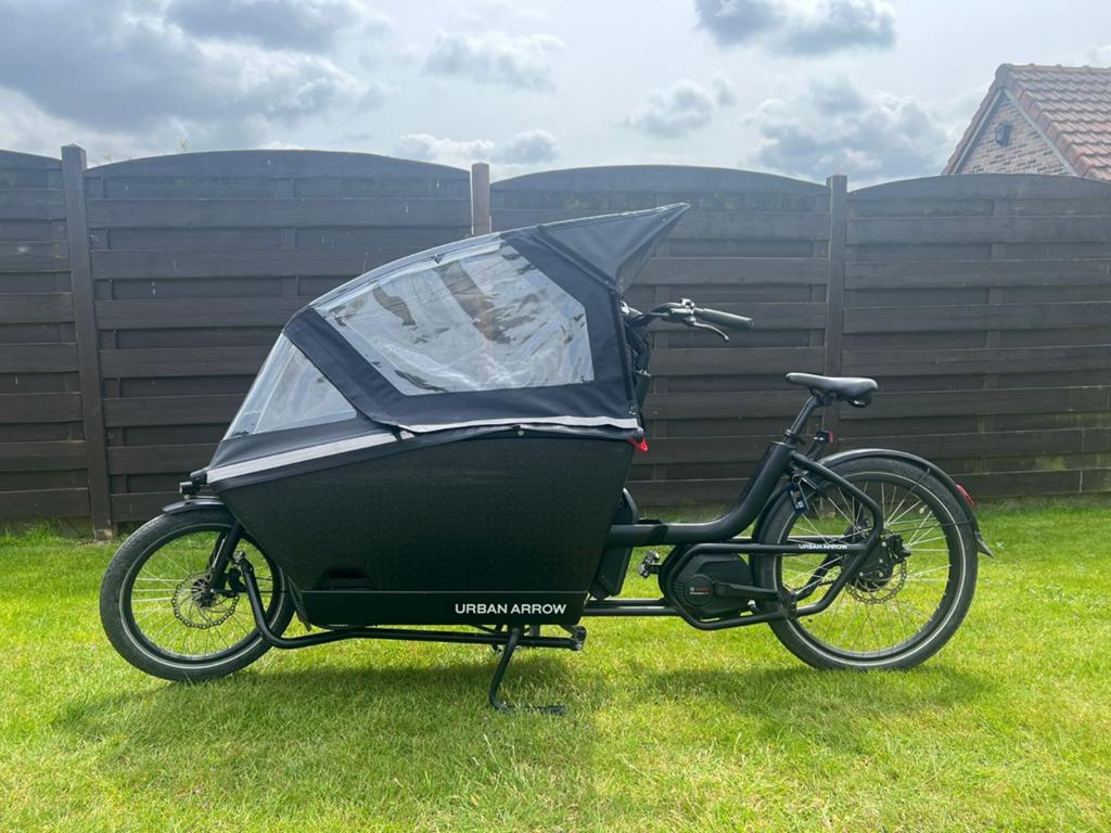 Elektrische bakfiets urban arrow family, Ophalen, Huif