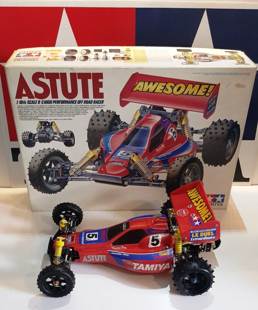 Vintage Tamiya Astute #58080 van1989 in een zeer nette, Elektro, Gebruikt, Verzenden, Auto offroad