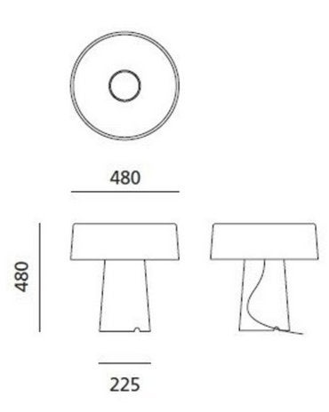 Lampe de table Prandina Glam T3, Enlèvement ou Envoi, Comme neuf, Autres culots