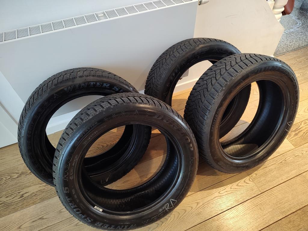 4x Dunlup Winter Sport 5 banden - 2 met 8mm profiel diepte., Auto-onderdelen, Banden en Velgen, Ophalen, 17 inch, Winterbanden