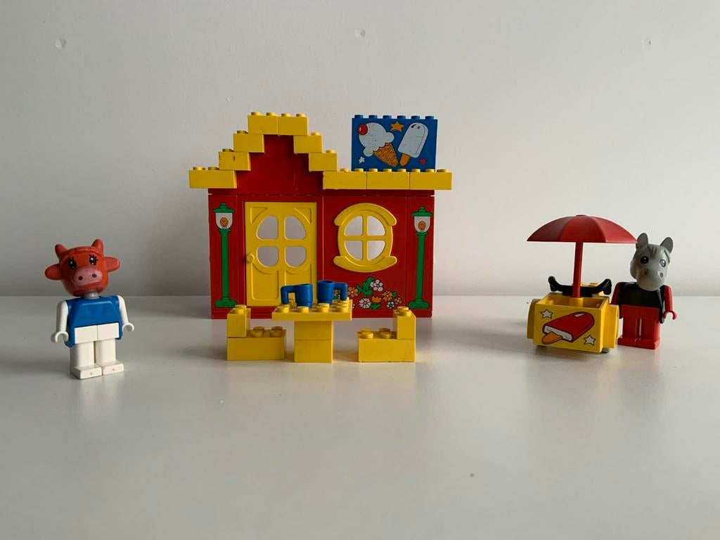 Lego fabuland 3665 ice cream salon, Ophalen of Verzenden, Zo goed als nieuw, Complete set, Lego