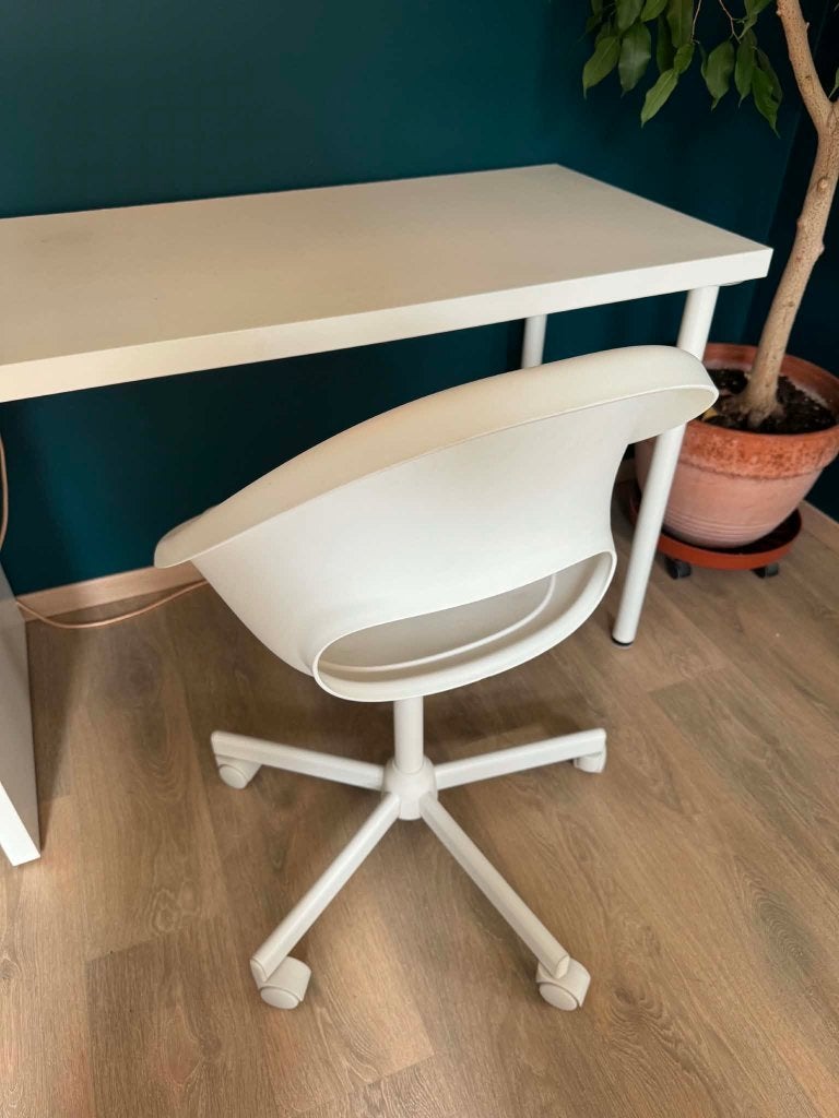 Chaise de bureau, Maison & Meubles, Enlèvement, Comme neuf, Blanc, Chaise de bureau