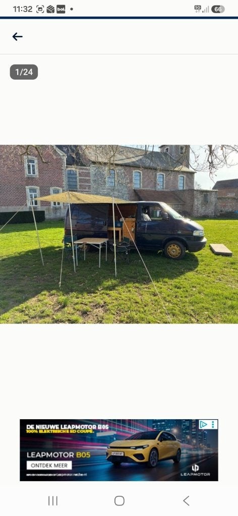 Camping-car, volkswagen T4 -2001- diesel, Siège standard, Autres marques, Jusqu'à 4 m, Jusqu'à 5 mètres